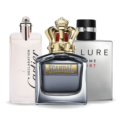 Set de 3 parfumuri: Allure Homme Sports, Jean Paul Gaultier Scandal, Cartier Declaration 100ml
