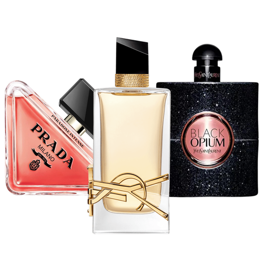Set de 3 parfumuri: Prada Paradox, Black Opium Yves Saint Laurent, Libre 100 ml