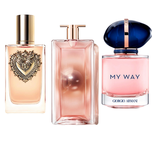 Set de 3 parfumuri: Dolce & Gabbana Devotion, My Way Giorgio Armani, Lancôme Idôle 100 ml