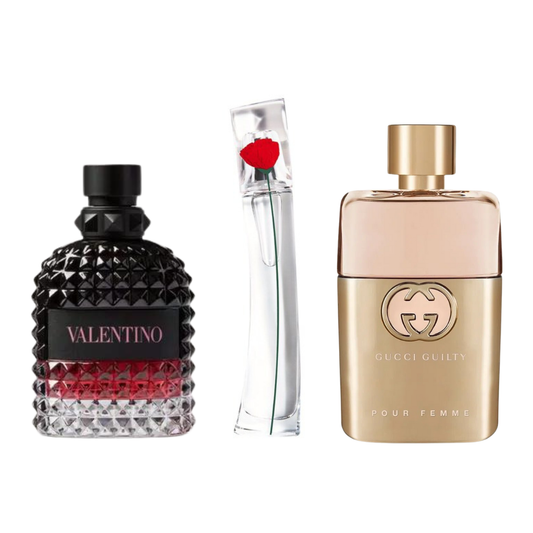 Set de 3 parfumuri: 3 Gucci Guilt, Valentini Intense, Flower Kenzo 100ml